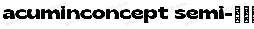 acuminconcept semi字体转换